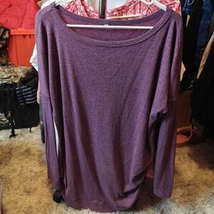 Women's Purple Long Sleeve Top